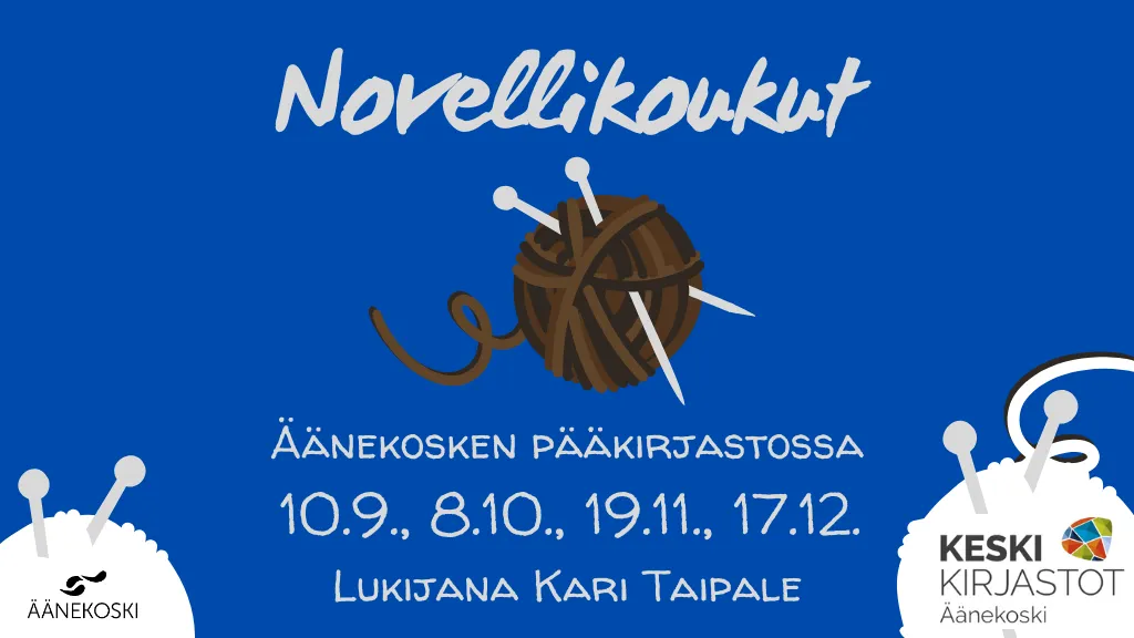 Novellikoukut Äänekosken pääkirjastossa