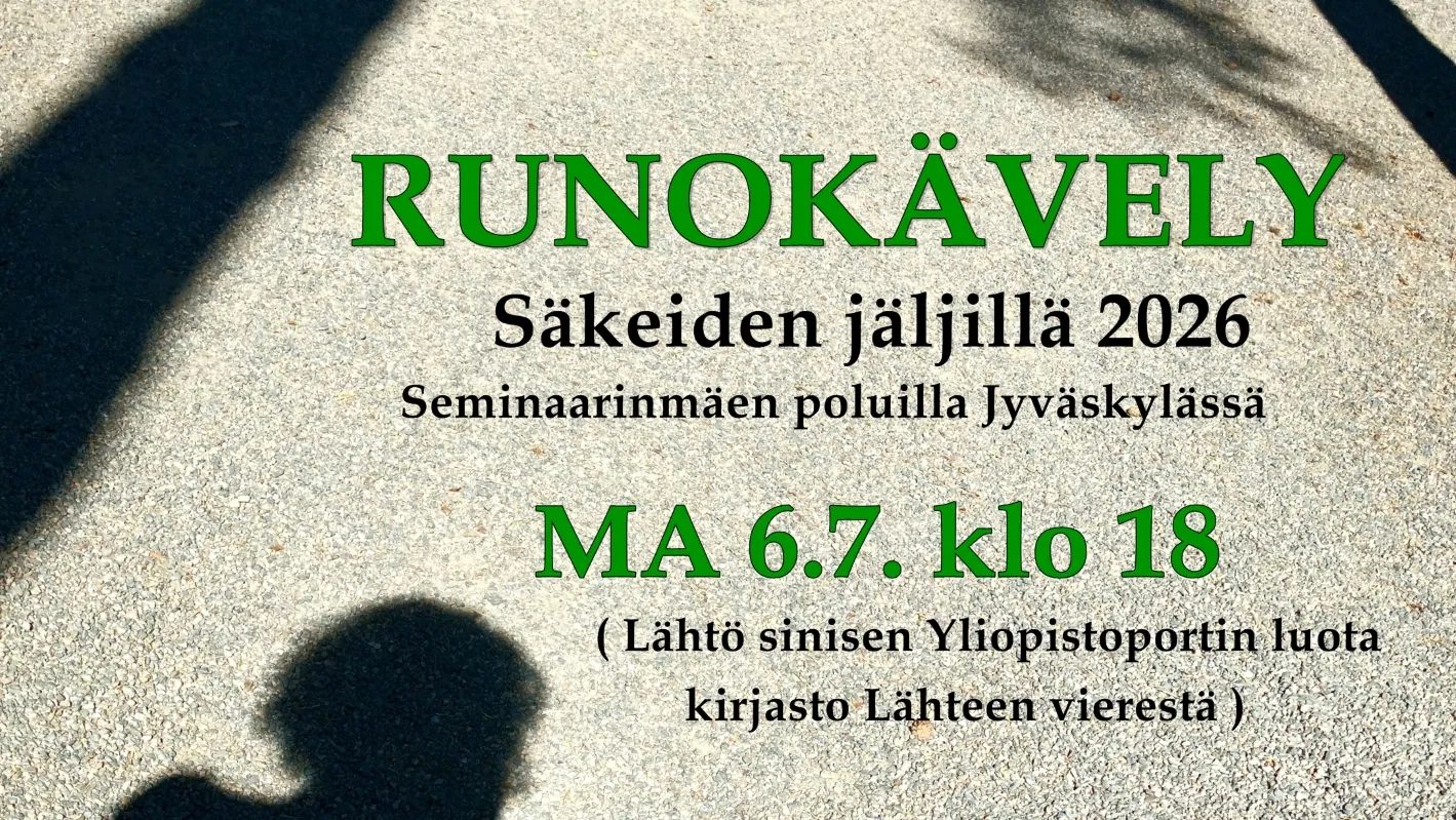 Runokävely – säkeiden jäljillä
