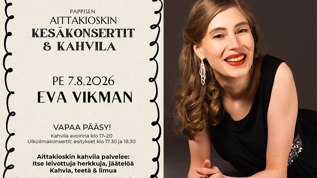 Kesäkonsertti Pappisen Aittakioskilla: Eva Vikman