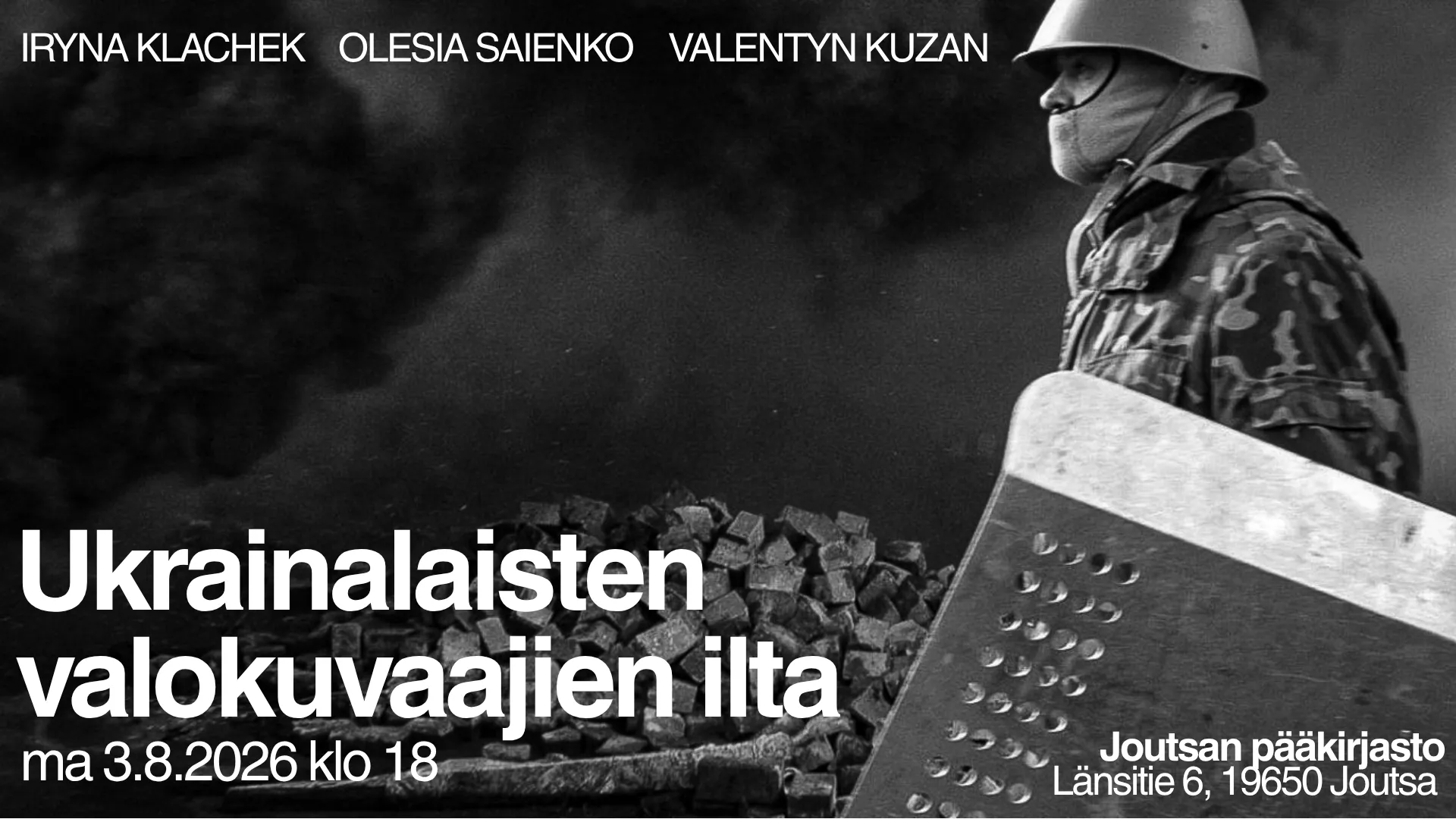 Ukrainalaisten valokuvaajien ilta – Вечір з українськими фотографами