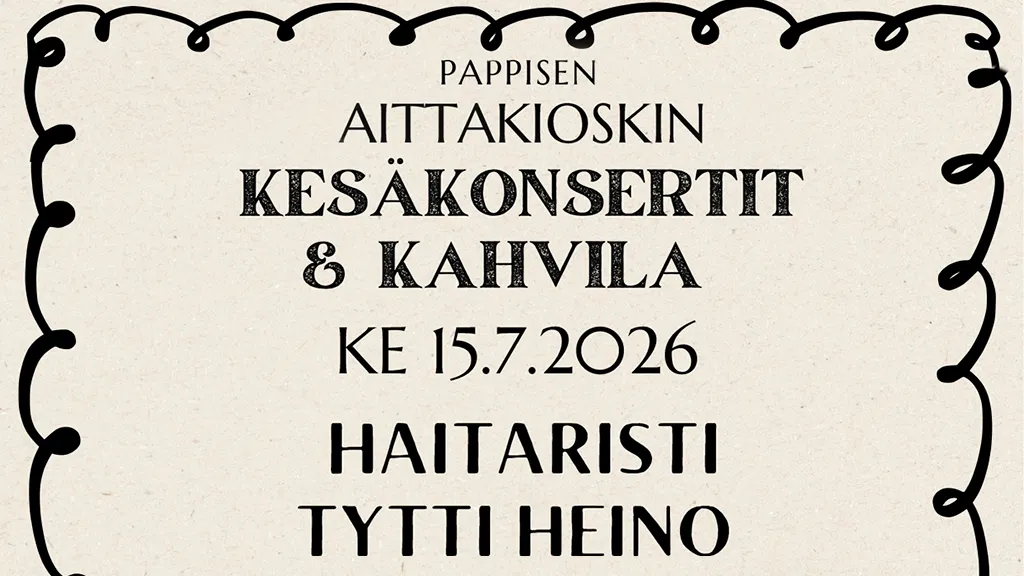 Kesäkonsertti Pappisen Aittakioskilla: Haitaristi Tytti Heino