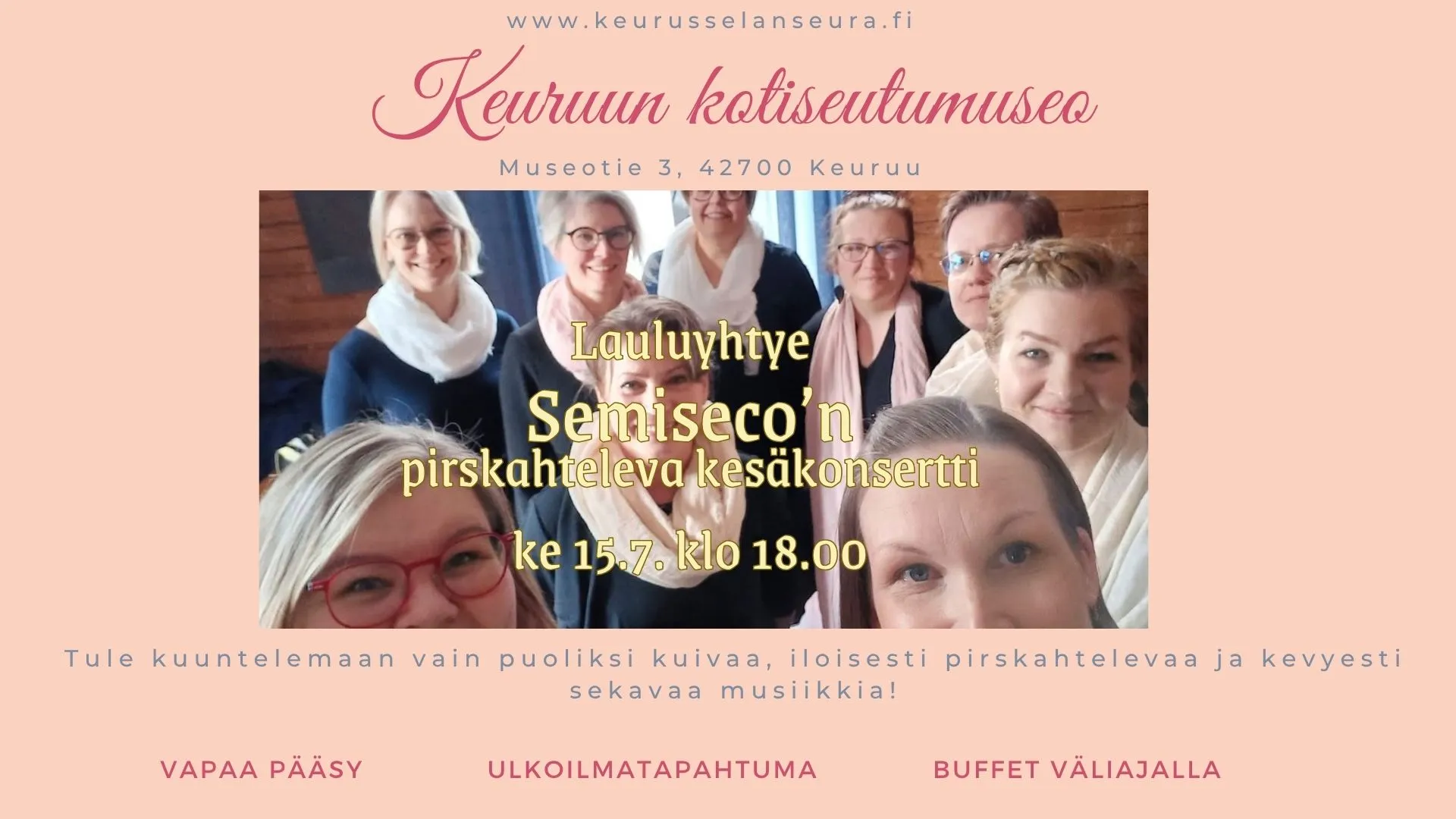 Lauluyhtye SEMISECO'n kesäkonsertti