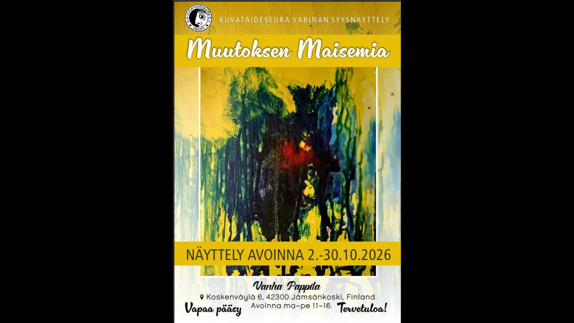 Kuvataideseura Värinän näyttelyesite