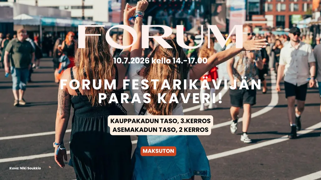  Forum Festarikävijän paras kaveri 10.7.2026