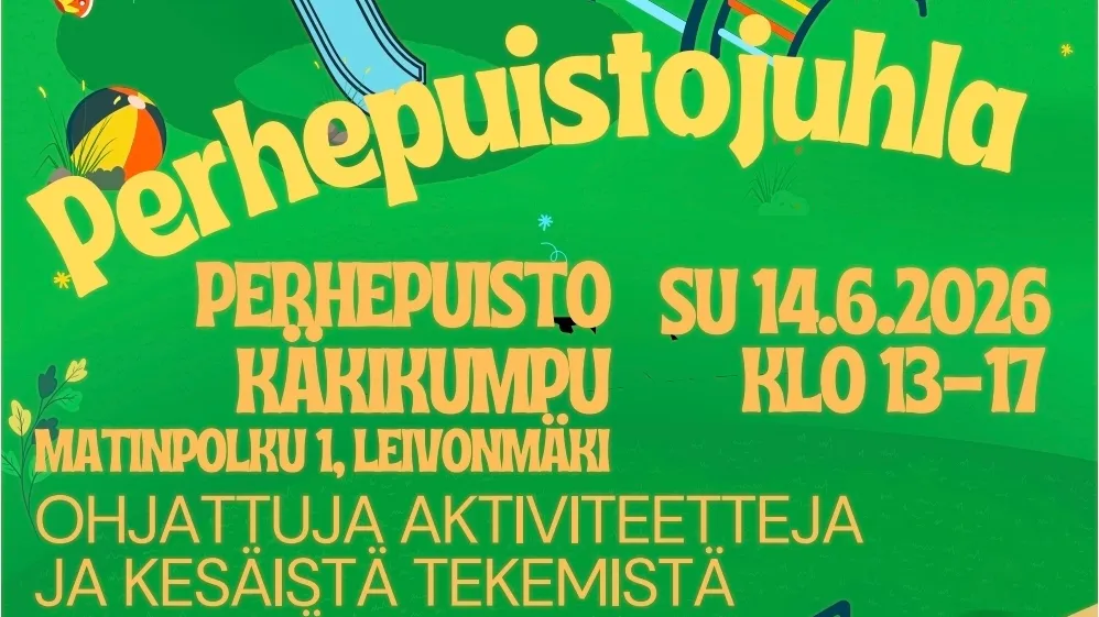 Perhepuistojuhla – MLL Leivonmäen yhdistys 100 vuotta juhlavuoden tapahtuma
