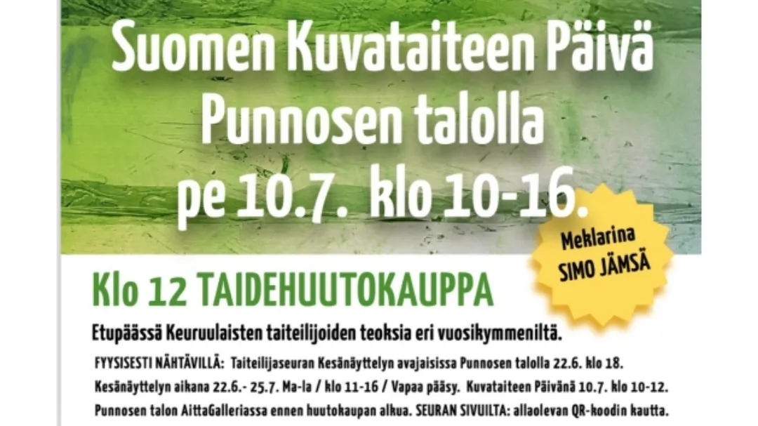 Taidehuutokauppa ja Suomen kuvataiteenpäivä